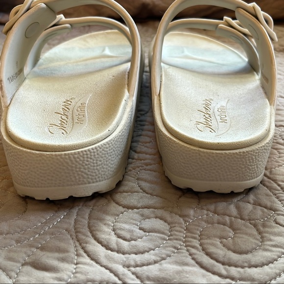 Skechers Ivory Buckle Slides - Picture 6 of 6